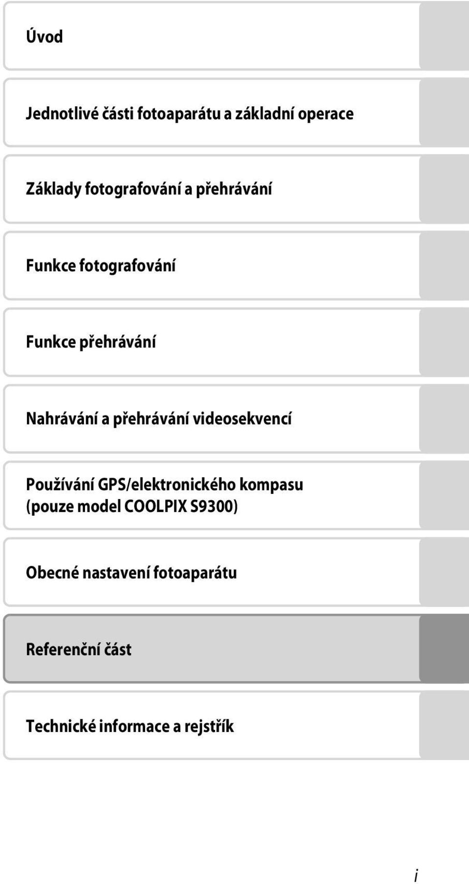 videosekvencí Používání GPS/elektronického kompasu (pouze model COOLPIX