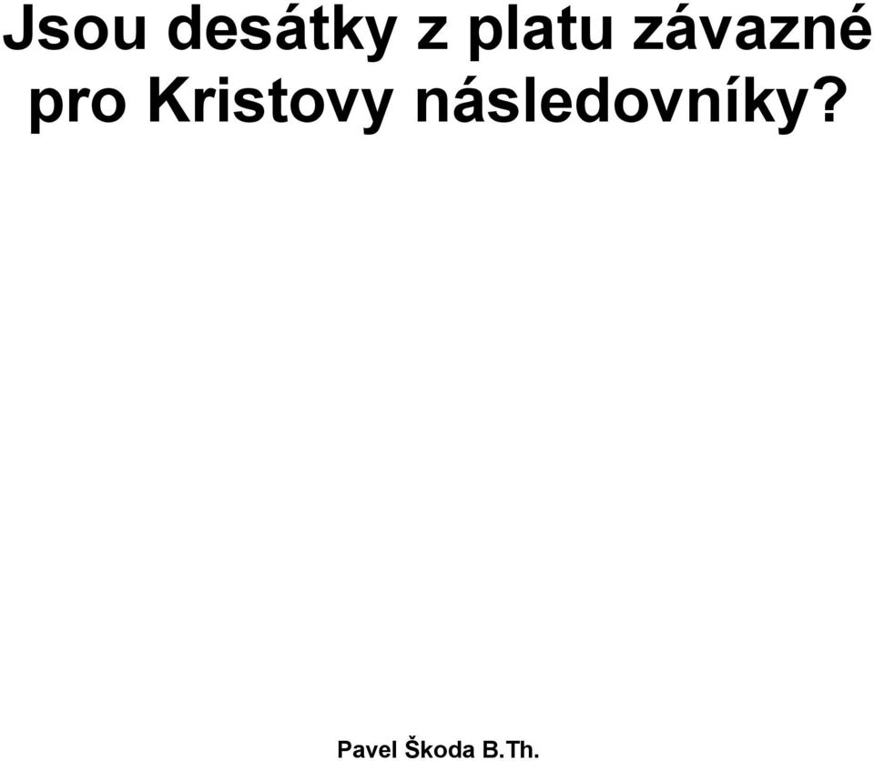 Kristovy