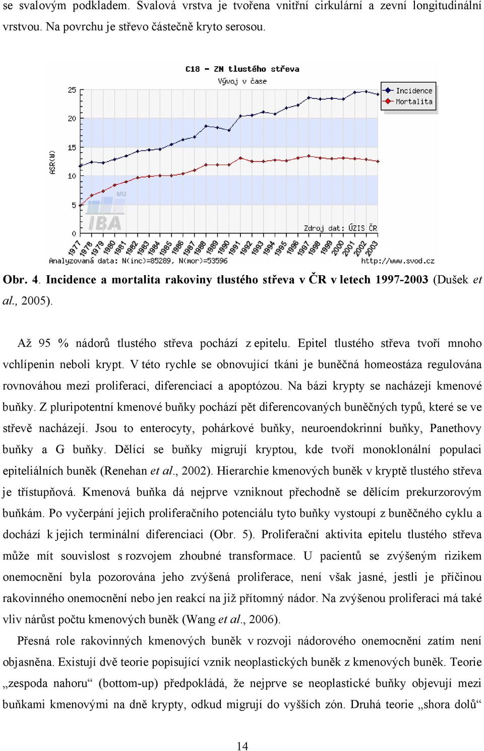 Epitel tlustého střeva tvoří mnoho vchlípenin neboli krypt. V této rychle se obnovující tkáni je buněčná homeostáza regulována rovnováhou mezi proliferací, diferenciací a apoptózou.