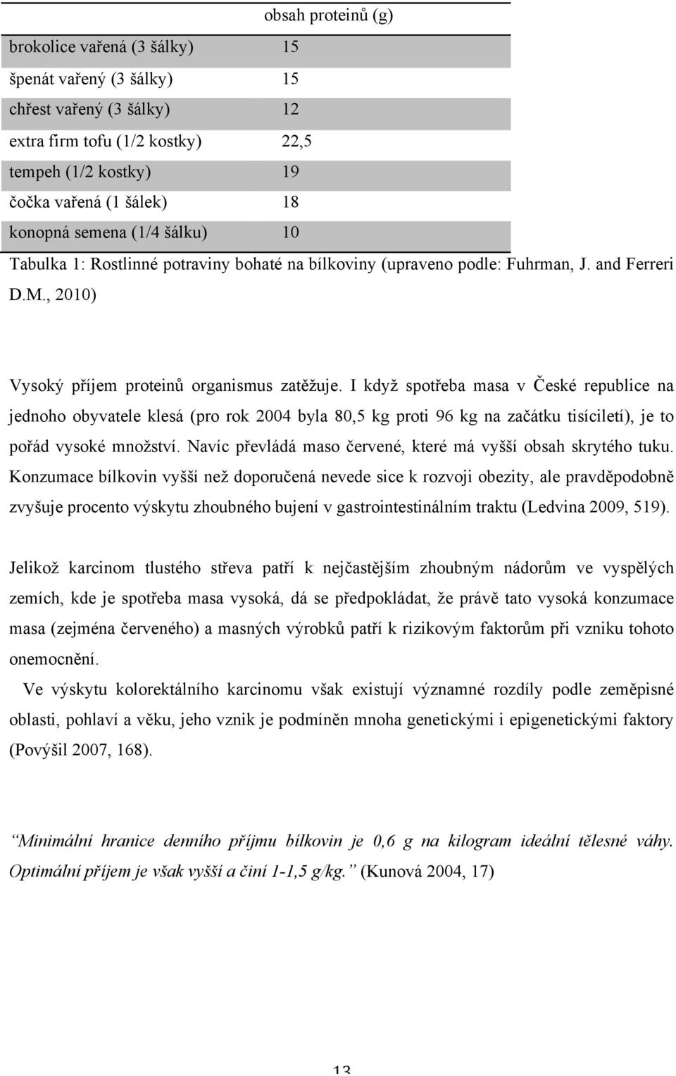 I když spotřeba masa v České republice na jednoho obyvatele klesá (pro rok 2004 byla 80,5 kg proti 96 kg na začátku tisíciletí), je to pořád vysoké množství.