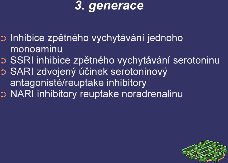 serotoninu SARI zdvojený účinek serotoninový