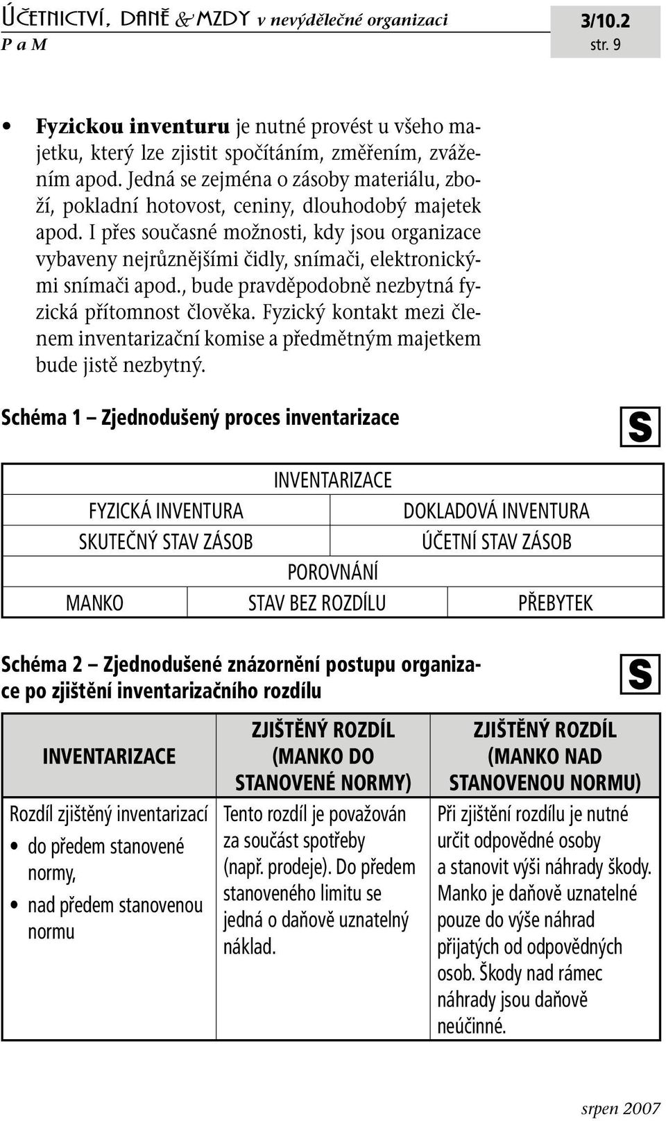 I přes současné možnosti, kdy jsou organizace vybaveny nejrůznějšími čidly, snímači, elektronickými snímači apod., bude pravděpodobně nezbytná fyzická přítomnost člověka.