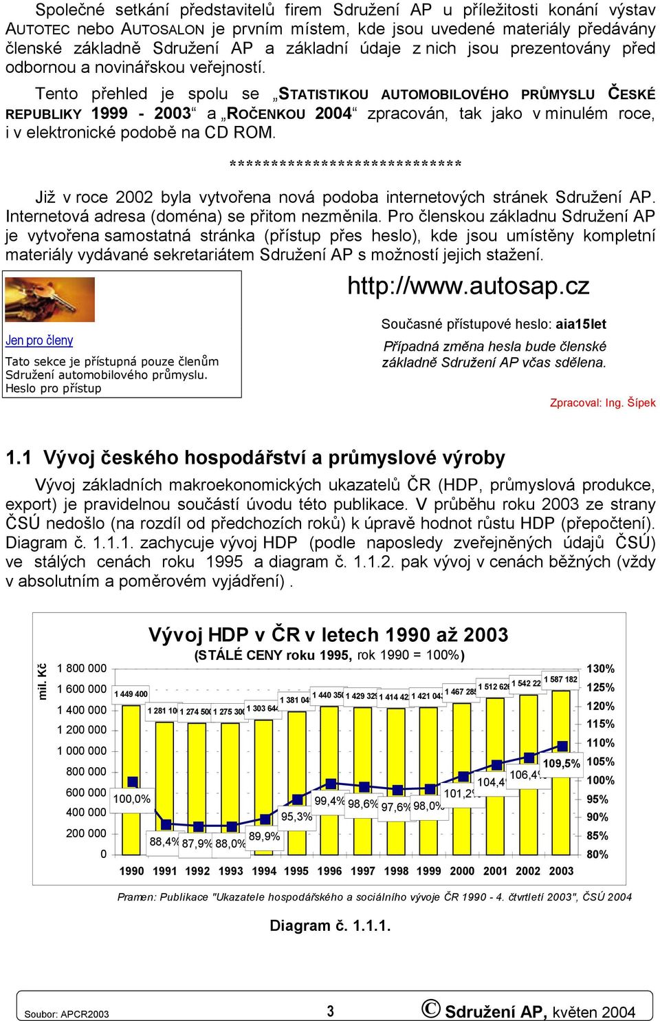 Tento přehled je spolu se STATISTIKOU AUTOMOBILOVÉHO PRŮMYSLU ČESKÉ REPUBLIKY 1999-23 a ROČENKOU 24 zpracován, tak jako v minulém roce, i v elektronické podobě na CD ROM.