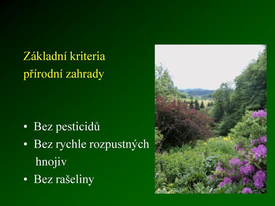 pesticidů Bez rychle