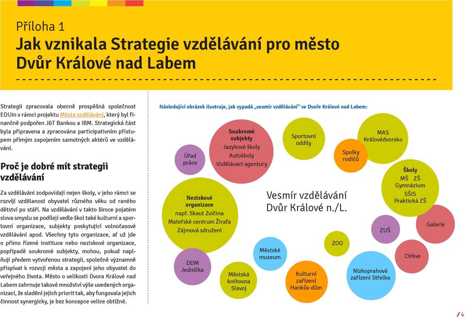 Strategická část byla připravena a zpracována participativním přístupem přímým zapojením samotných aktérů ve vzdělávání.