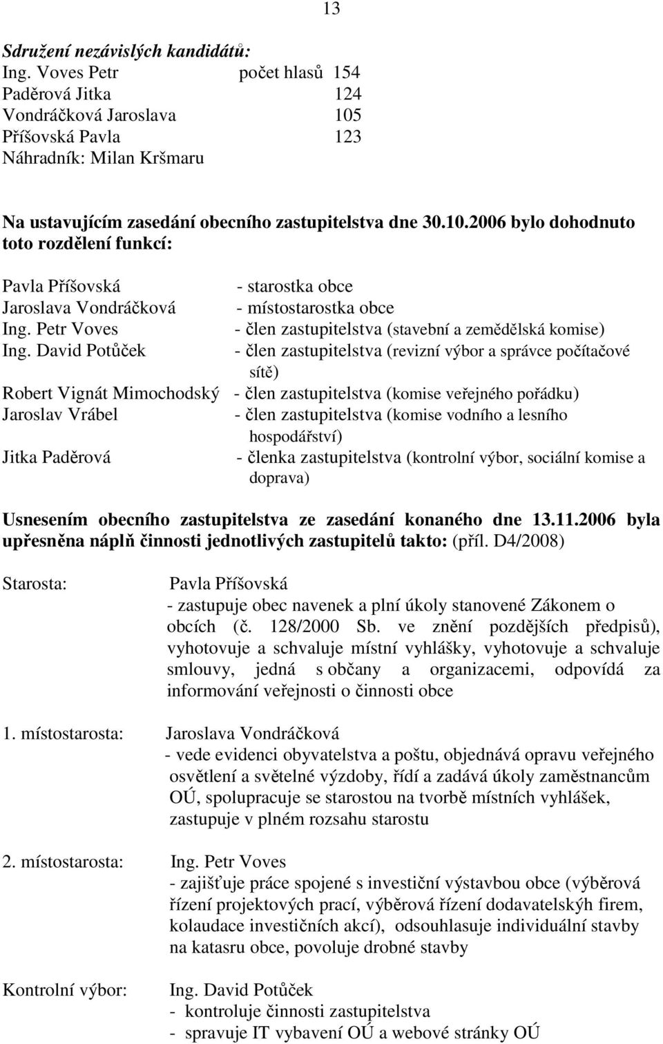 Petr Voves - člen zastupitelstva (stavební a zemědělská komise) Ing.