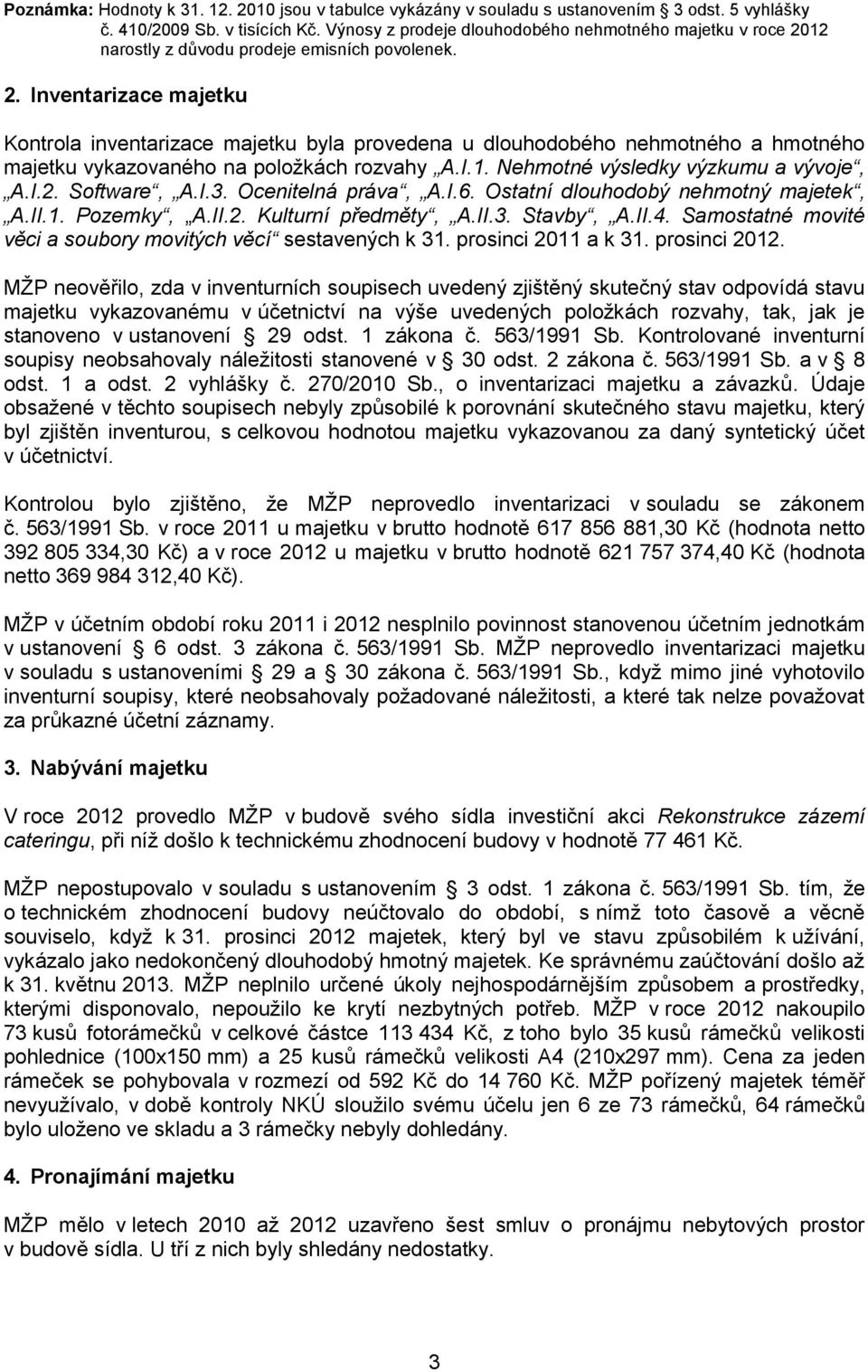 12 narostly z důvodu prodeje emisních povolenek. 2.