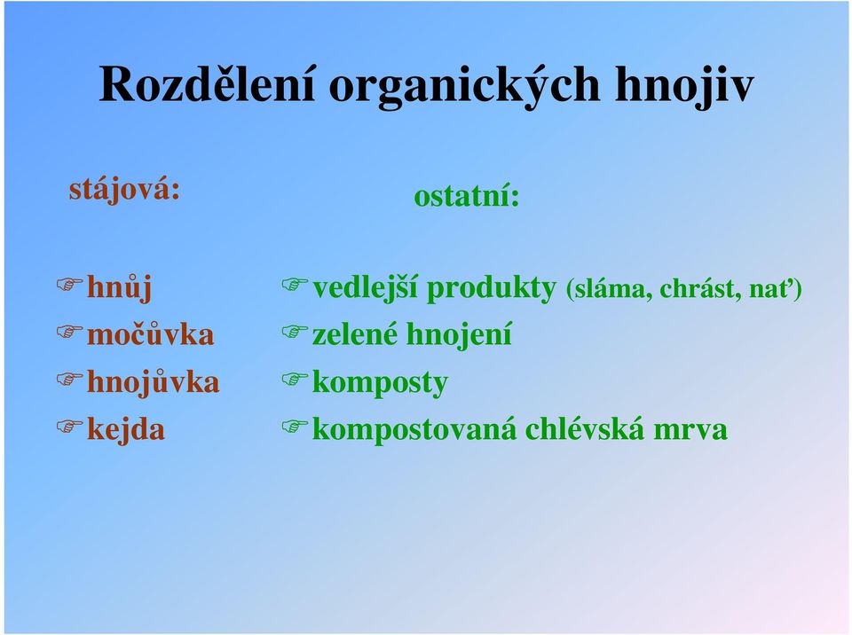 vedlejší produkty (sláma, chrást, na )