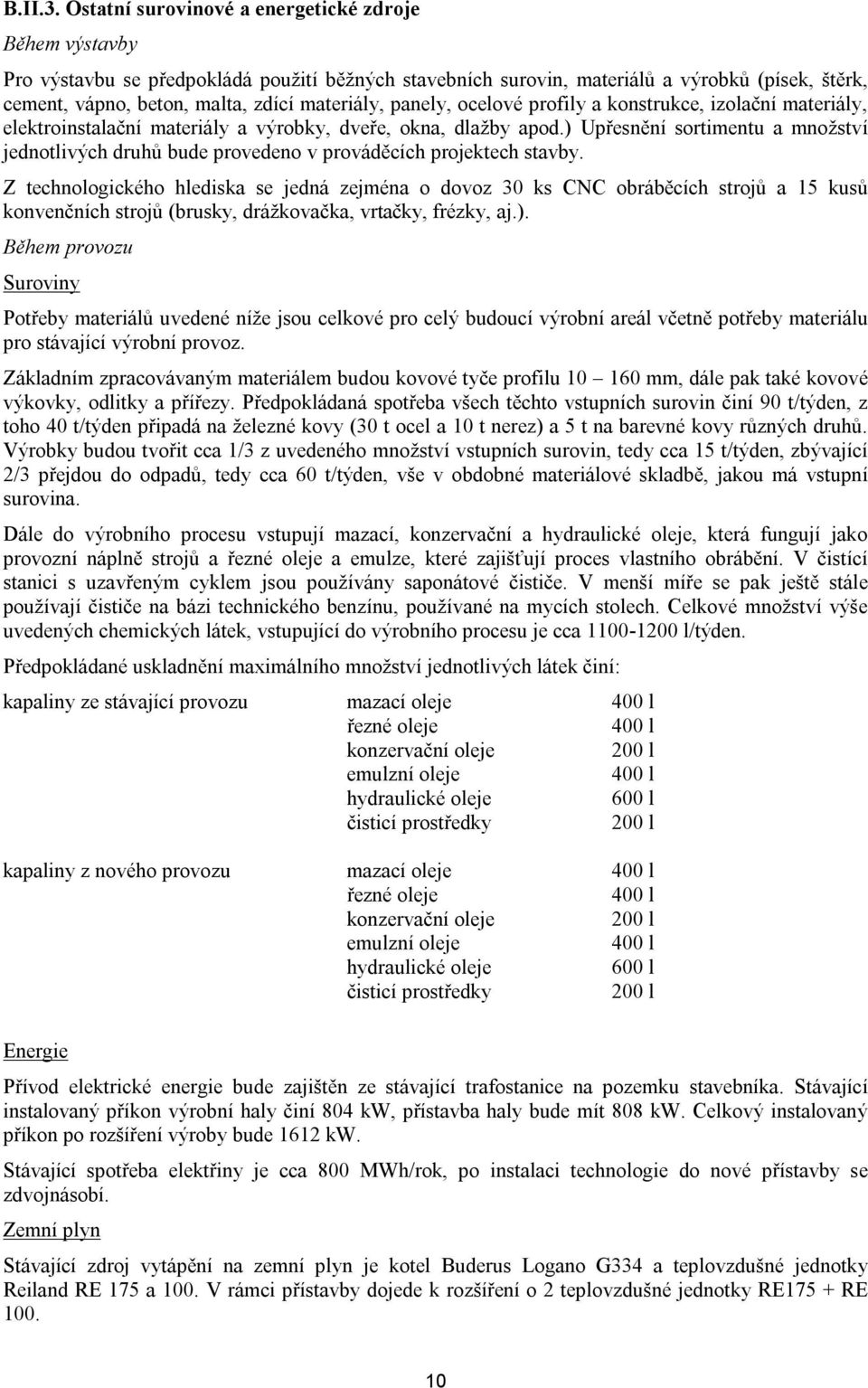 panely, ocelové profily a konstrukce, izolační materiály, elektroinstalační materiály a výrobky, dveře, okna, dlažby apod.