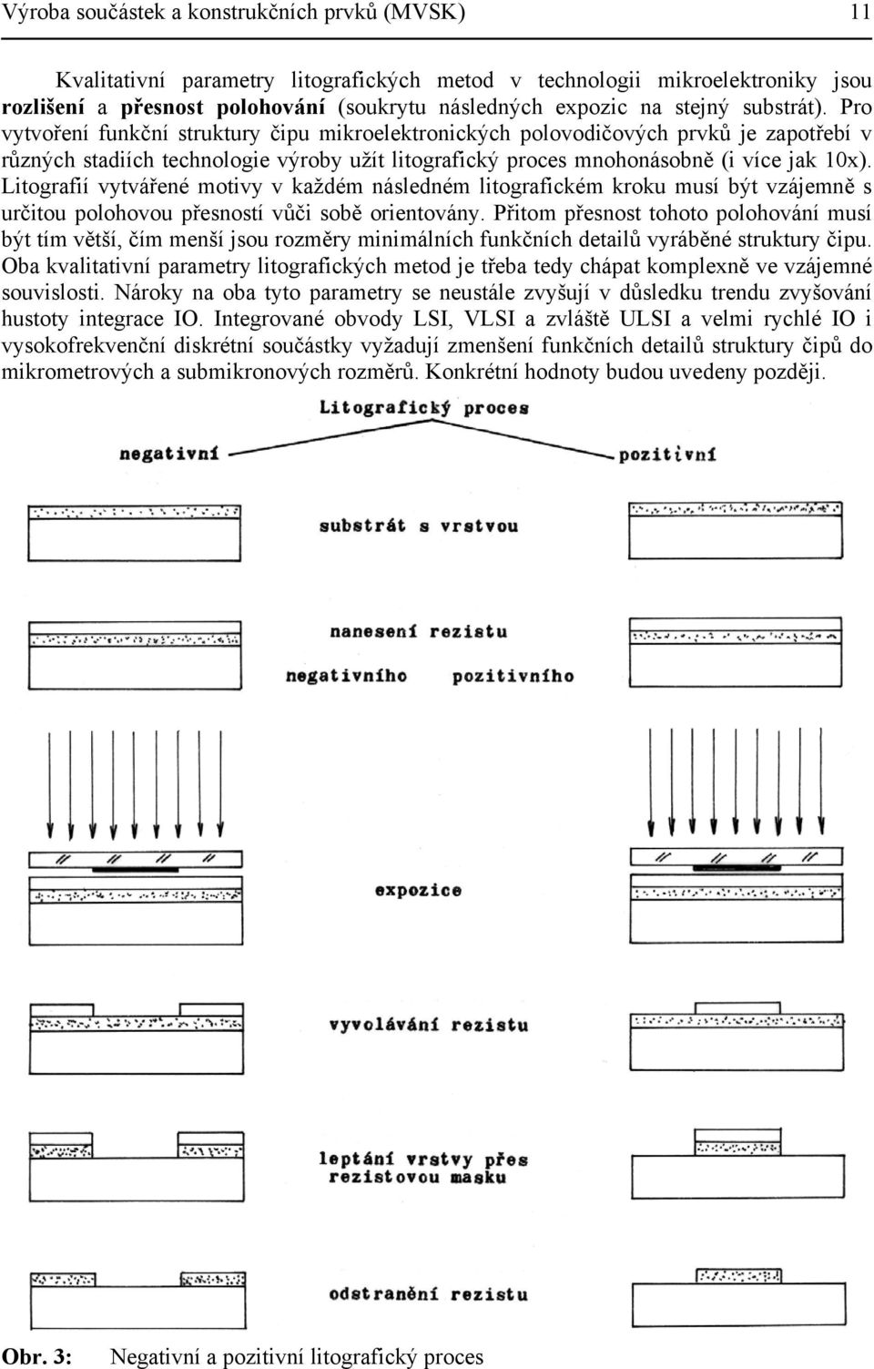 Litografií vytvářené motivy v každém následném litografickém kroku musí být vzájemně s určitou polohovou přesností vůči sobě orientovány.