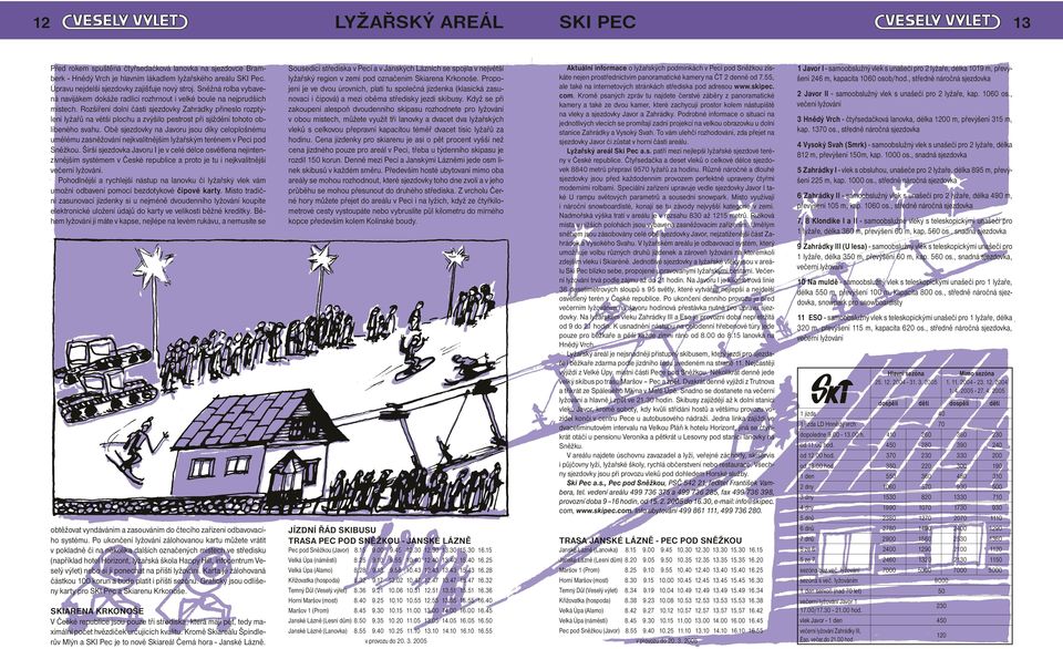 Rozšíření dolní části sjezdovky Zahrádky přineslo rozptýlení lyžařů na větší plochu a zvýšilo pestrost při sjíždění tohoto oblíbeného svahu.