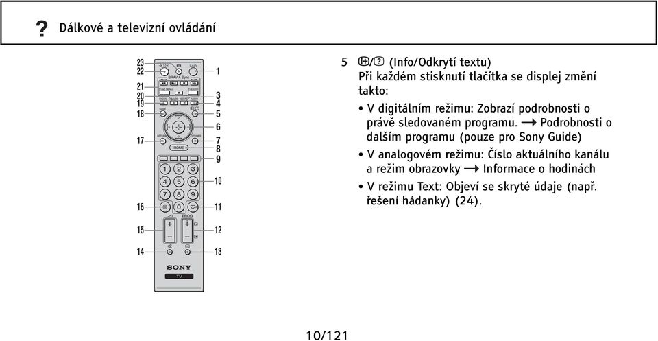 sledovaném programu.