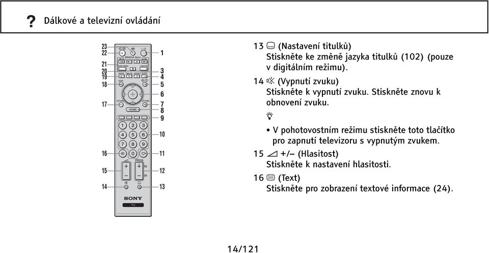 Stiskněte znovu k obnovení zvuku.