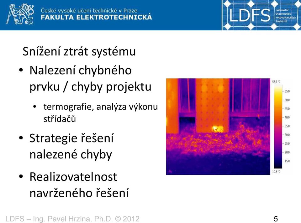 analýza výkonu střídačů Strategie řešení