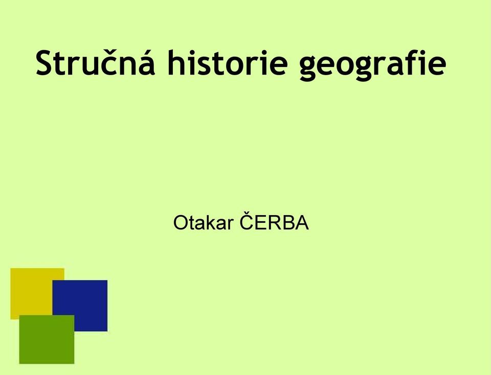 geografie