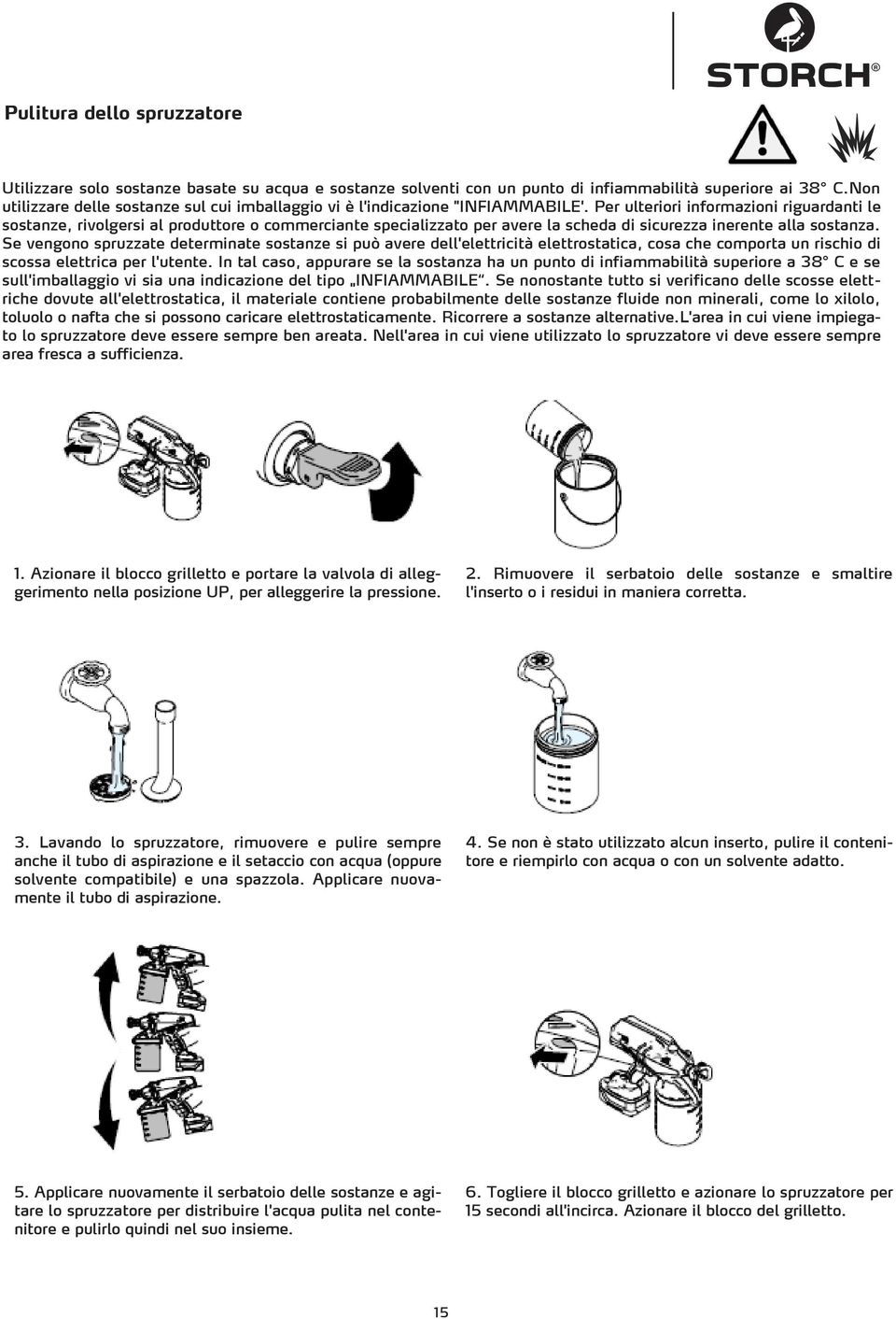 Per ulteriori informazioni riguardanti le sostanze, rivolgersi al produttore o commerciante specializzato per avere la scheda di sicurezza inerente alla sostanza.