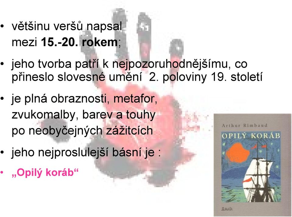 slovesné umění 2. poloviny 19.