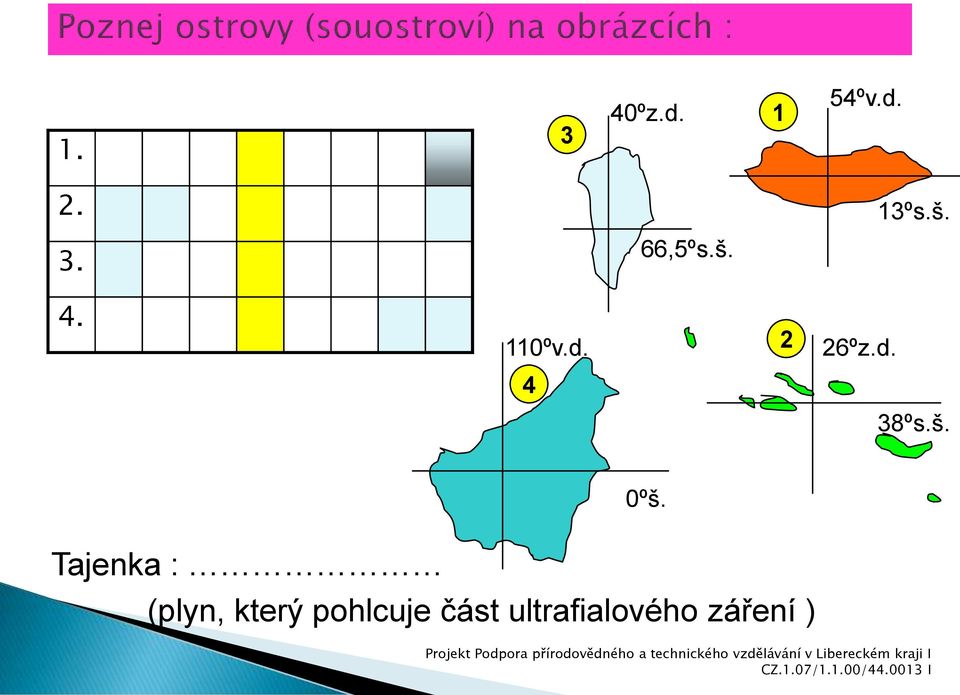 Tajenka : (plyn, který pohlcuje část ultrafialového