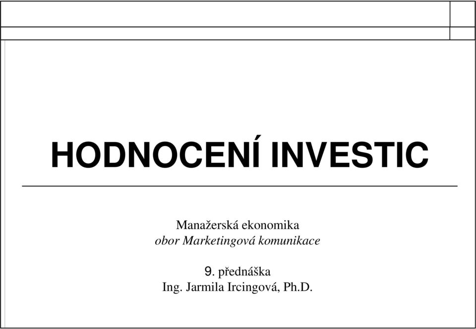 Marketingová komunikace 9.