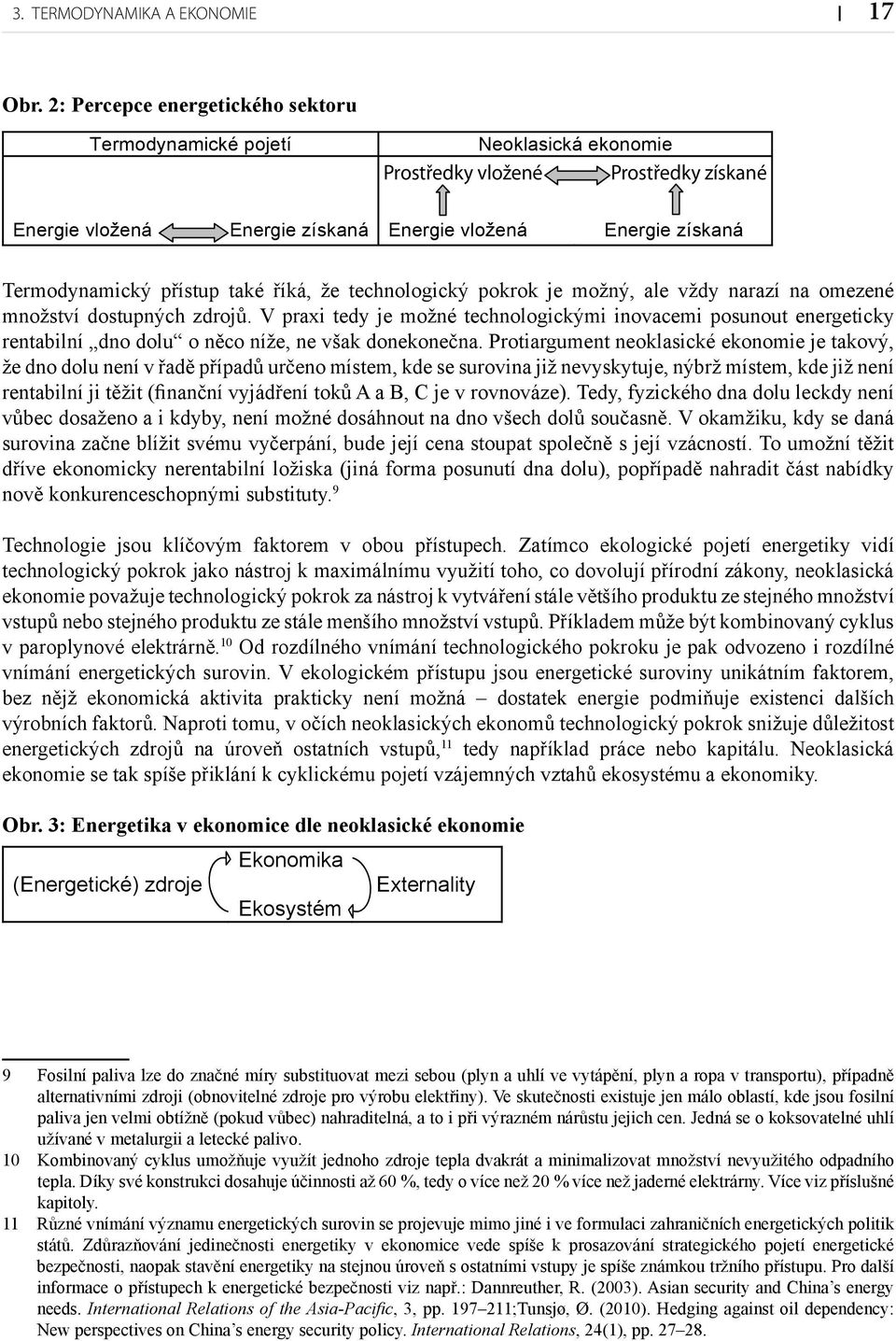 přístup také říká, že technologický pokrok je možný, ale vždy narazí na omezené množství dostupných zdrojů.