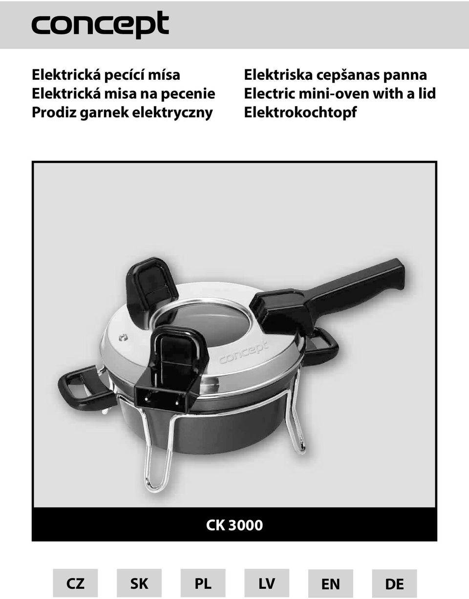 panna Elektriska Electric mini-oven cepšanas with panna a lid Electric