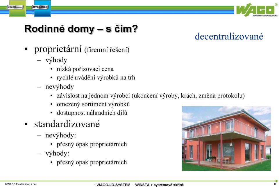 uvádění výrobků na trh nevýhody závislost na jednom výrobci (ukončení výroby, krach,