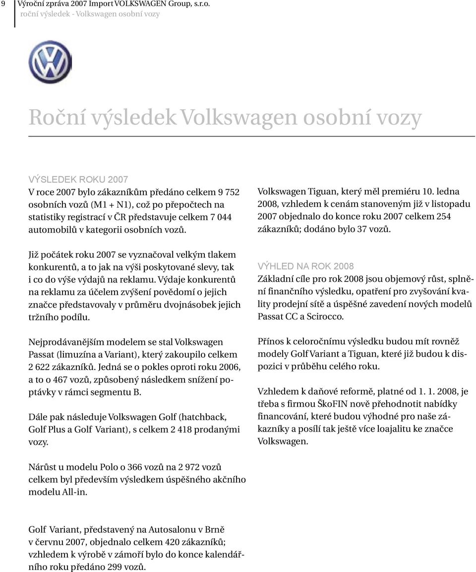 t VOLKSWAGEN Grou