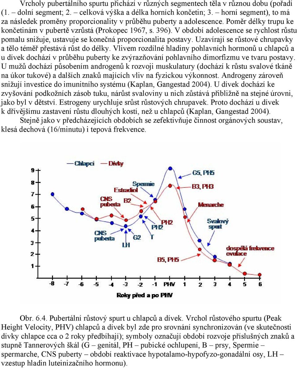 V období adolescence se rychlost růstu pomalu snižuje, ustavuje se konečná proporcionalita postavy. Uzavírají se růstové chrupavky a tělo téměř přestává růst do délky.