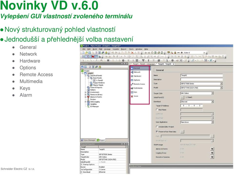 strukturovaný pohled vlastností Jednodušší a přehlednější