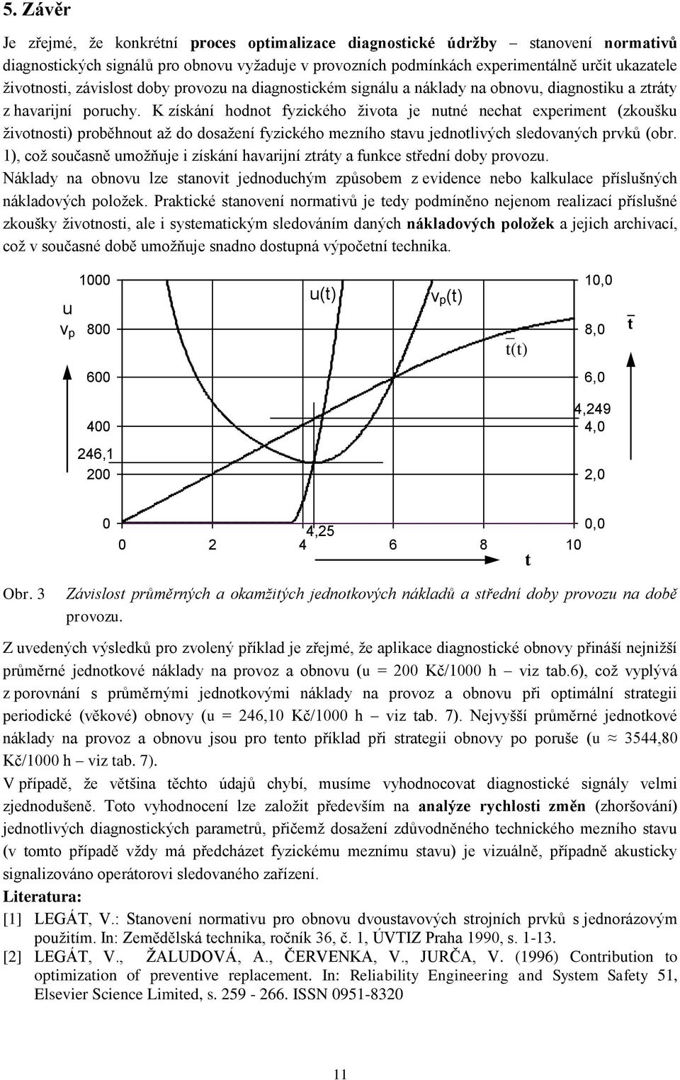 K získání hodno fyzického živoa je nuné necha exerimen (zkoušku živonosi) roběhnou až do dosažení fyzického mezního savu jednolivých sledovaných rvků (obr.