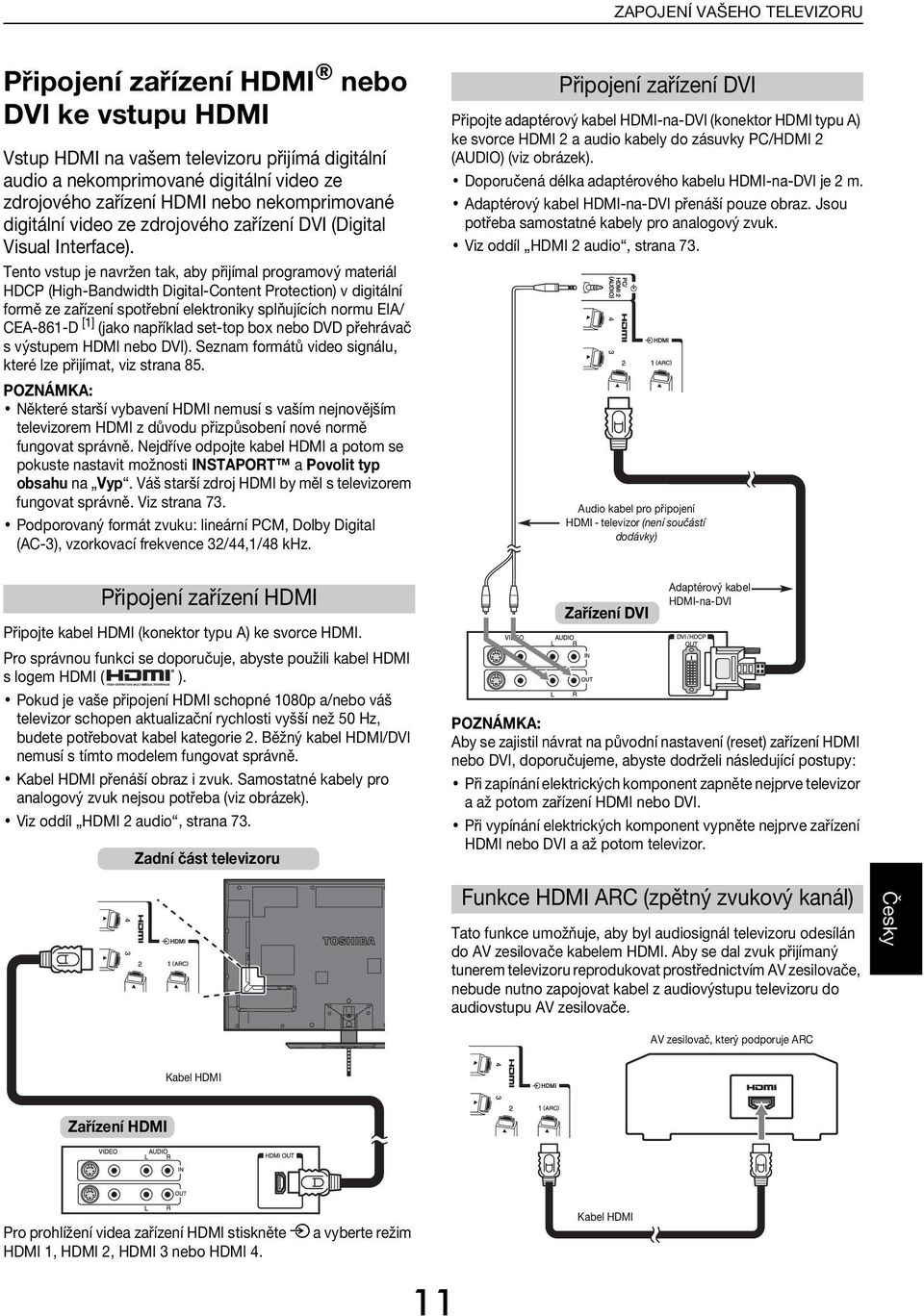 Tento vstup je nvržen tk, y přijíml progrmový mteriál HDCP (High-Bnwith Digitl-Content Protetion) v igitální formě ze zřízení spotření elektroniky splňujííh normu EIA/ CEA-861-D [1] (jko npříkl