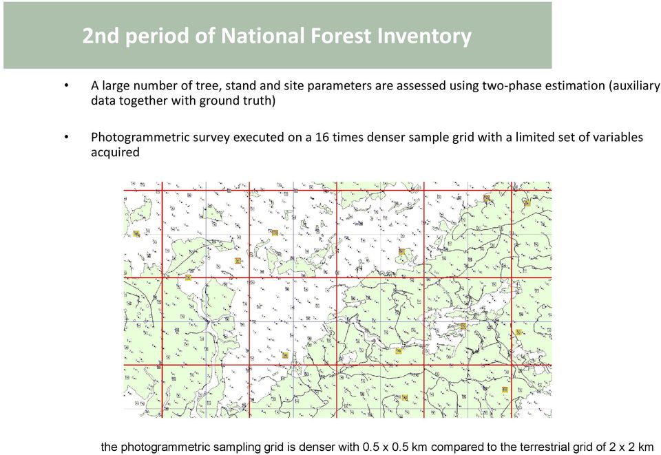 survey executed on a 16 times denser sample grid with a limited set of variables acquired the