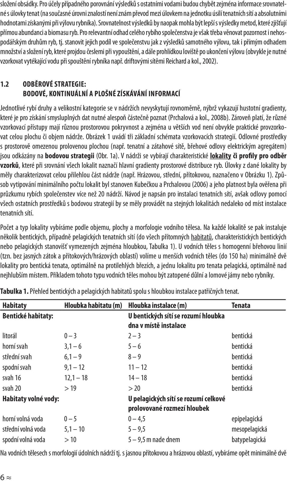 tenatních sítí a absolutními hodnotami získanými při výlovu rybníka). Srovnatelnost výsledků by naopak mohla být lepší s výsledky metod, které zjišťují přímou abundanci a biomasu ryb.