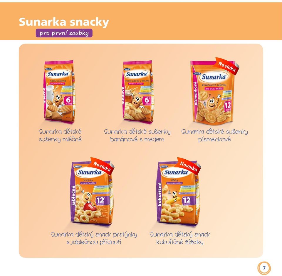 sušenky písmenkové Novinka Novinka Sunarka detský ˇ snack