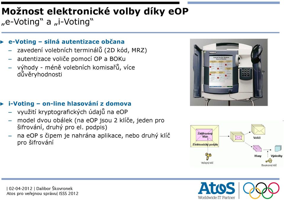 důvěryhodnosti i-voting on-line hlasování z domova využití kryptografických údajů na eop model dvou obálek (na