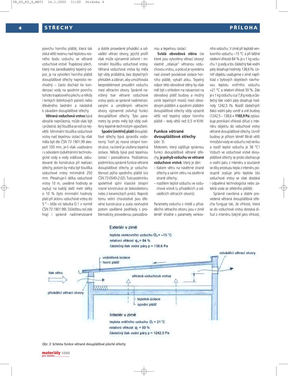 plechu a někdy i tenkých žebírkových panelů nebo dřevěného bednění a následně k závadám dvouplášťové Větraná vzduchová vrstva bývá obvykle neprůlezná, může však být i průlezná.