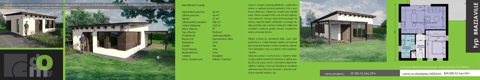 Výstup z obývacího pokoje, na terasu naskýtá nejen uklidňující a energii sálající pohled, ale v letních měsících i příjemné osvěžení. Celkové pojetí tohoto moderního domu evokuje čistotu.