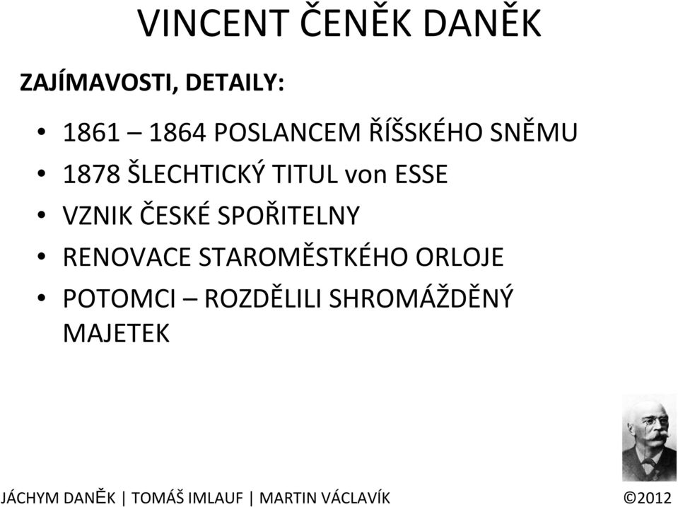 TITUL von ESSE VZNIK ČESKÉ SPOŘITELNY RENOVACE