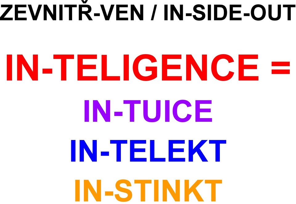 IN-TELIGENCE =