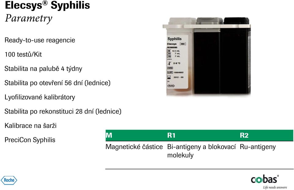 Lyofilizované kalibrátory Stabilita po rekonstituci 28 dní (lednice) Kalibrace