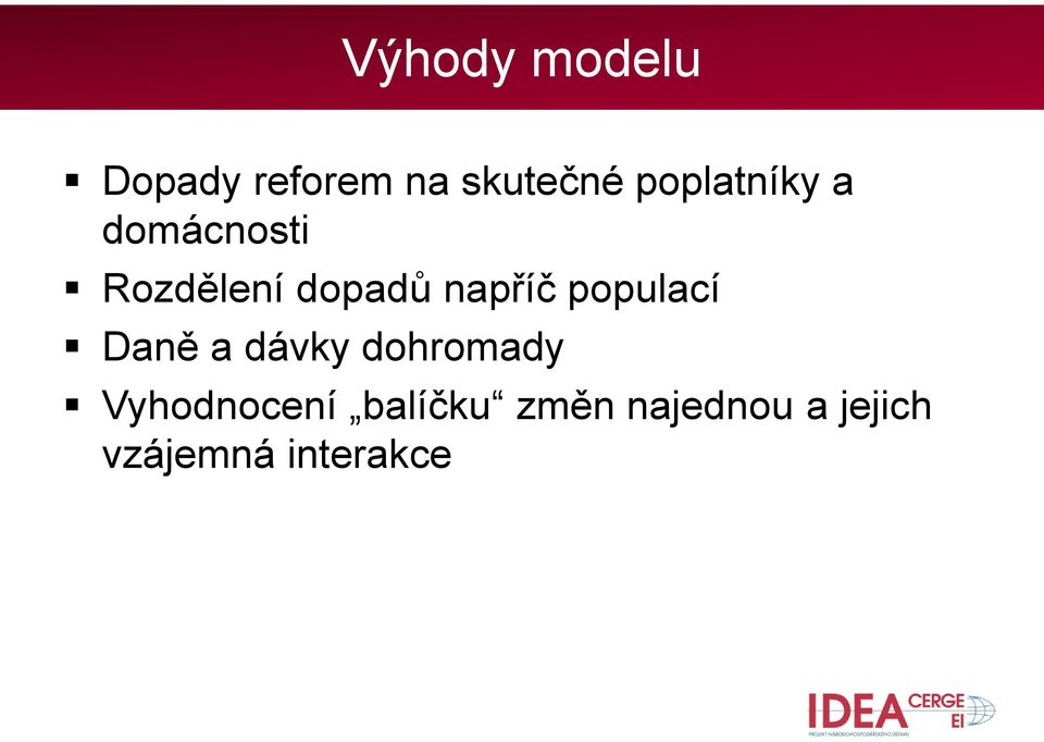 napříč populací Daně a dávky dohromady