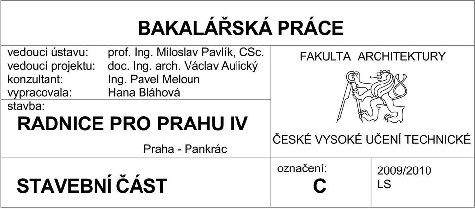 doc. Ing. arch. Václav Aulický Ing.