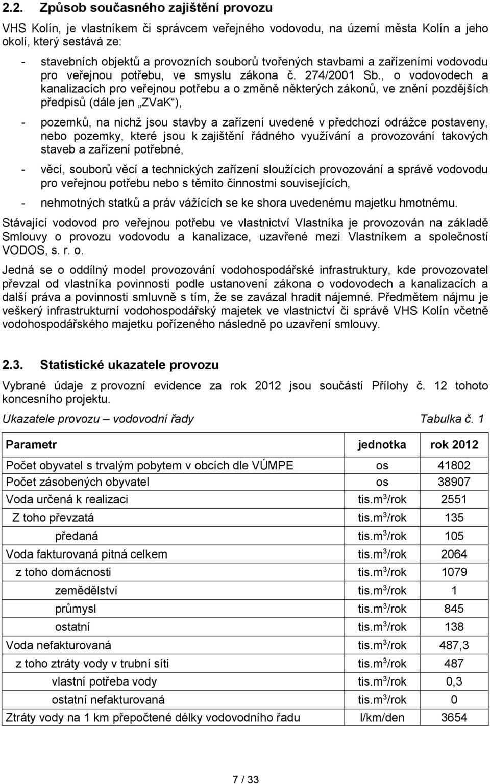 , o vodovodech a kanalizacích pro veřejnou potřebu a o změně některých zákonů, ve znění pozdějších předpisů (dále jen ZVaK ), - pozemků, na nichž jsou stavby a zařízení uvedené v předchozí odrážce