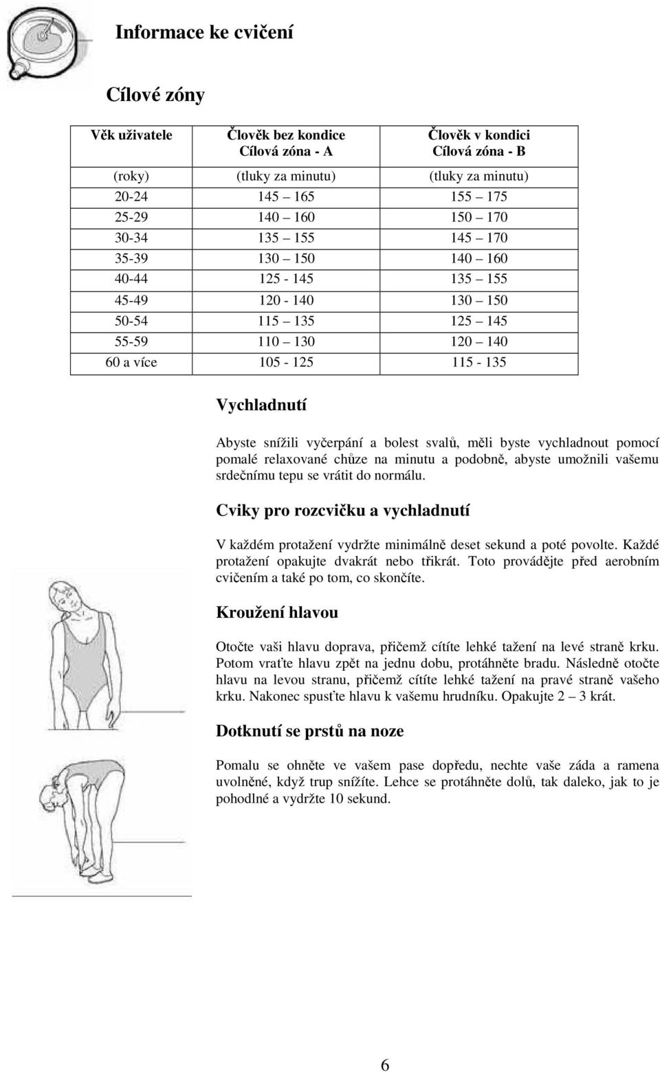 a bolest svalů, měli byste vychladnout pomocí pomalé relaxované chůze na minutu a podobně, abyste umožnili vašemu srdečnímu tepu se vrátit do normálu.