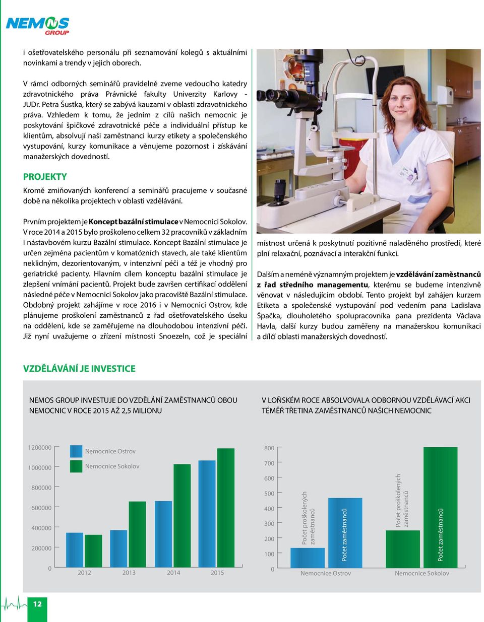 Vzhledem k tomu, že jedním z cílů našich nemocnic je poskytování špičkové zdravotnické péče a individuální přístup ke klientům, absolvují naši zaměstnanci kurzy etikety a společenského vystupování,