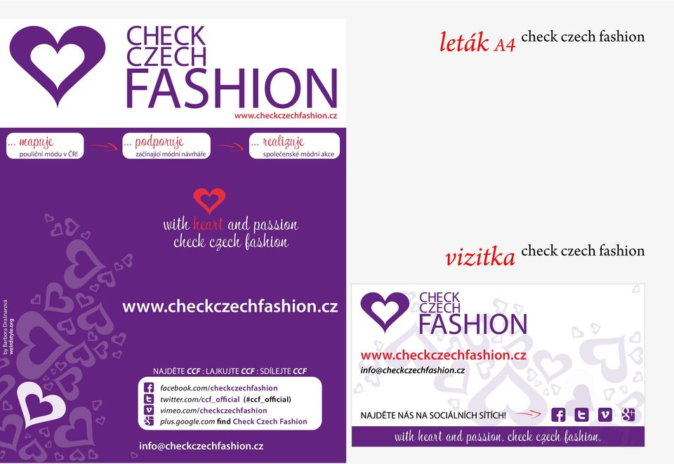 chfashion.cz... realizuje společenské módní akce with heart and passion check czech fashion vizitka check czech fashion by Barbora Drašnarová weirdstyle.