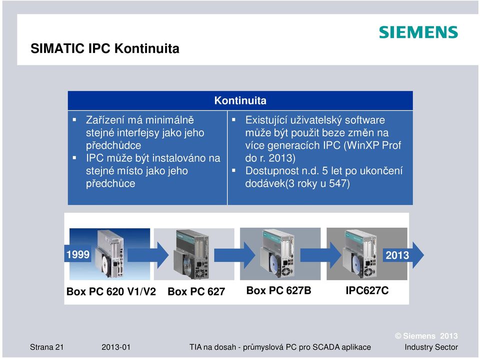 více generacích IPC (WinXP Prof do