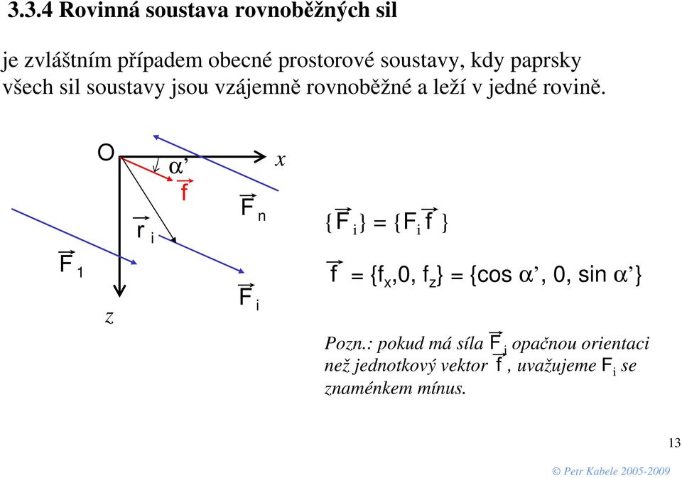 edé rově. O α { } { } {f,, f } {cos α,, s α } Po.