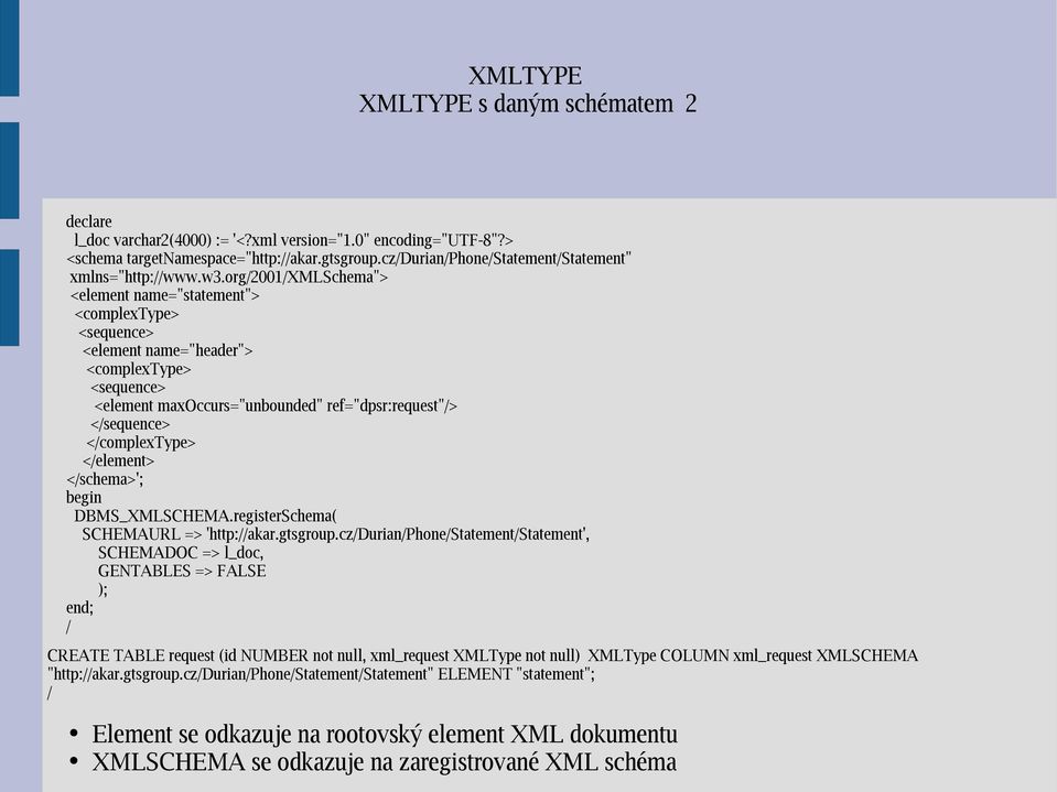 org/2001/xmlschema"> <element name="statement"> <complextype> <sequence> <element name="header"> <complextype> <sequence> <element maxoccurs="unbounded" ref="dpsr:request"/> </sequence>