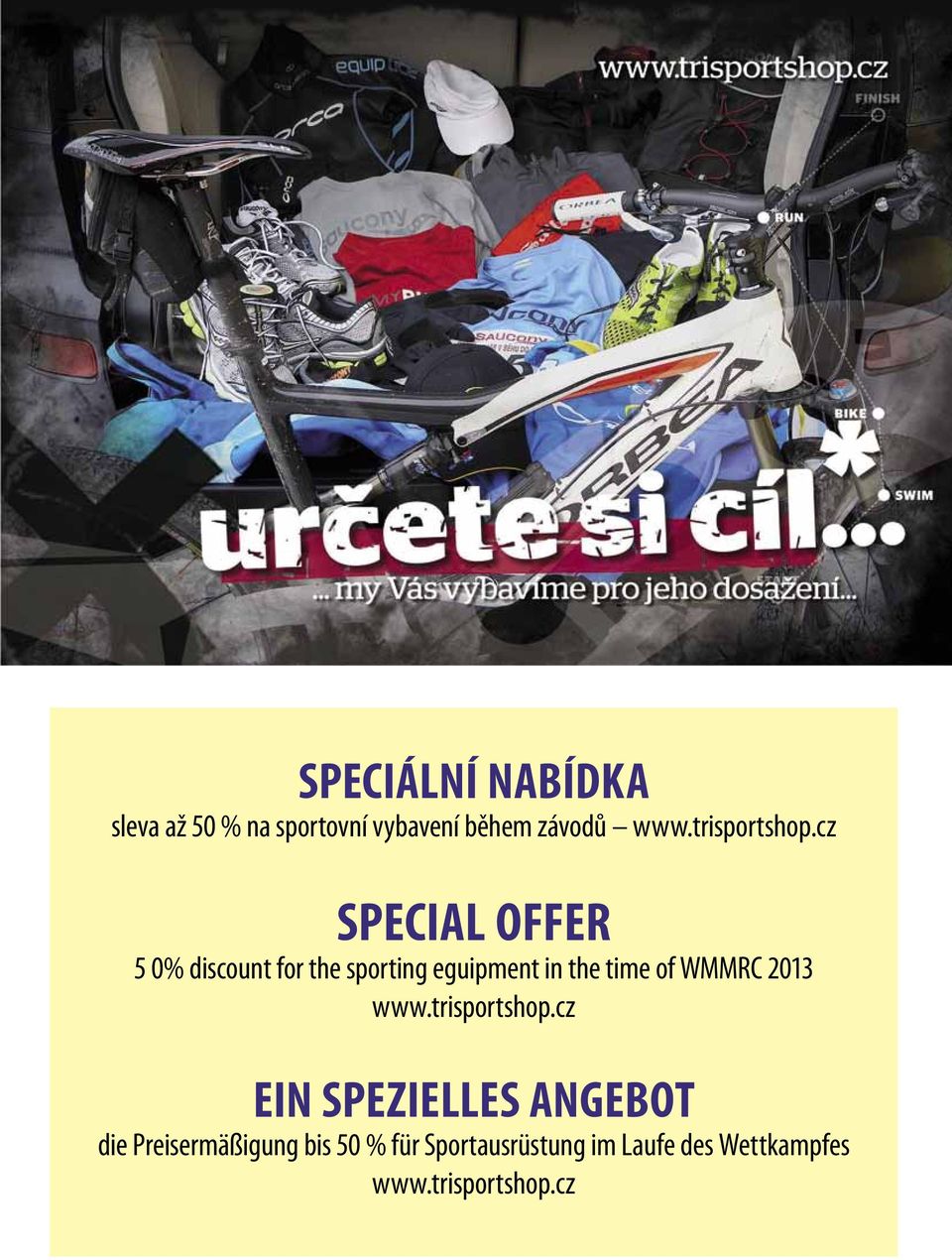 cz Special offer 5 0% discount for the sporting eguipment in the time of